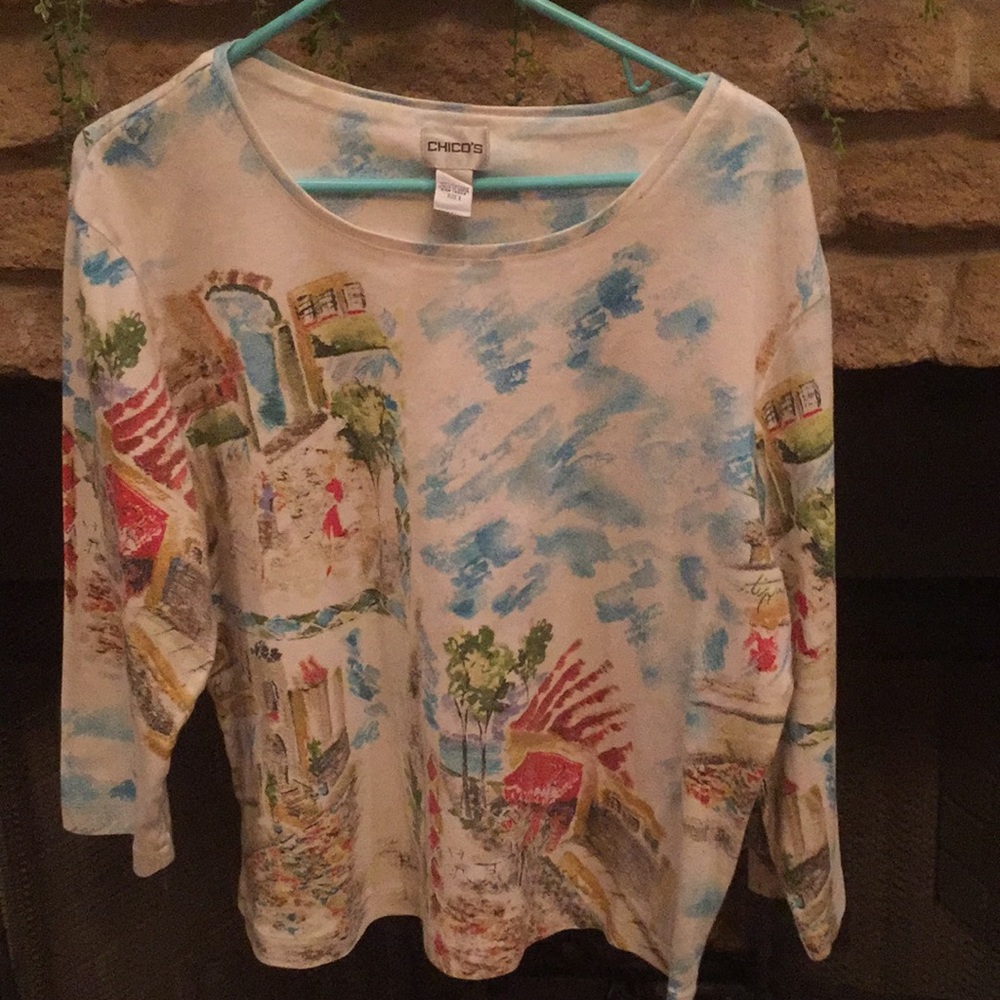 Chico’s size 3. 3/4 sleeve shirt